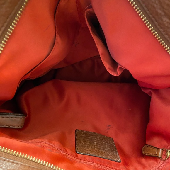 Coach Madison Distressed Saddle Brown Leather Hobo Shoulder Bag - Picture 3 of 5